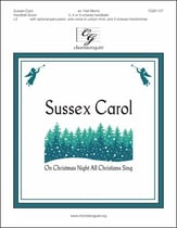 Sussex Carol Handbell sheet music cover